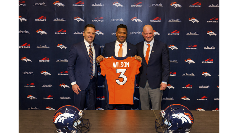 Denver Broncos Introduce Quarterback Russell Wilson