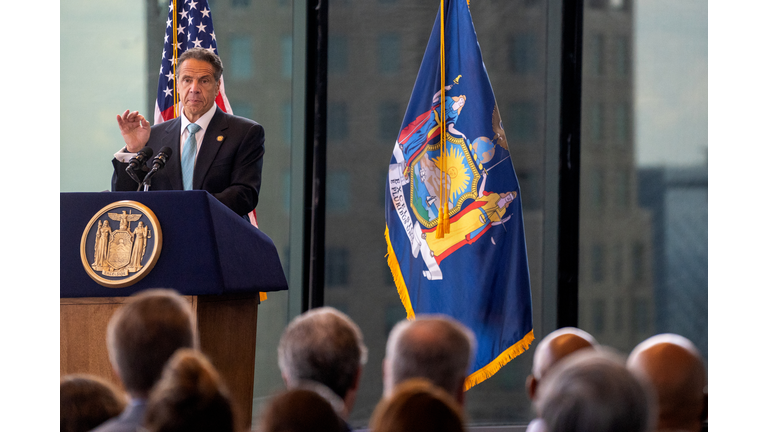 New York Governor Cuomo Makes Announcement About City's Reopening At The World Trade Center