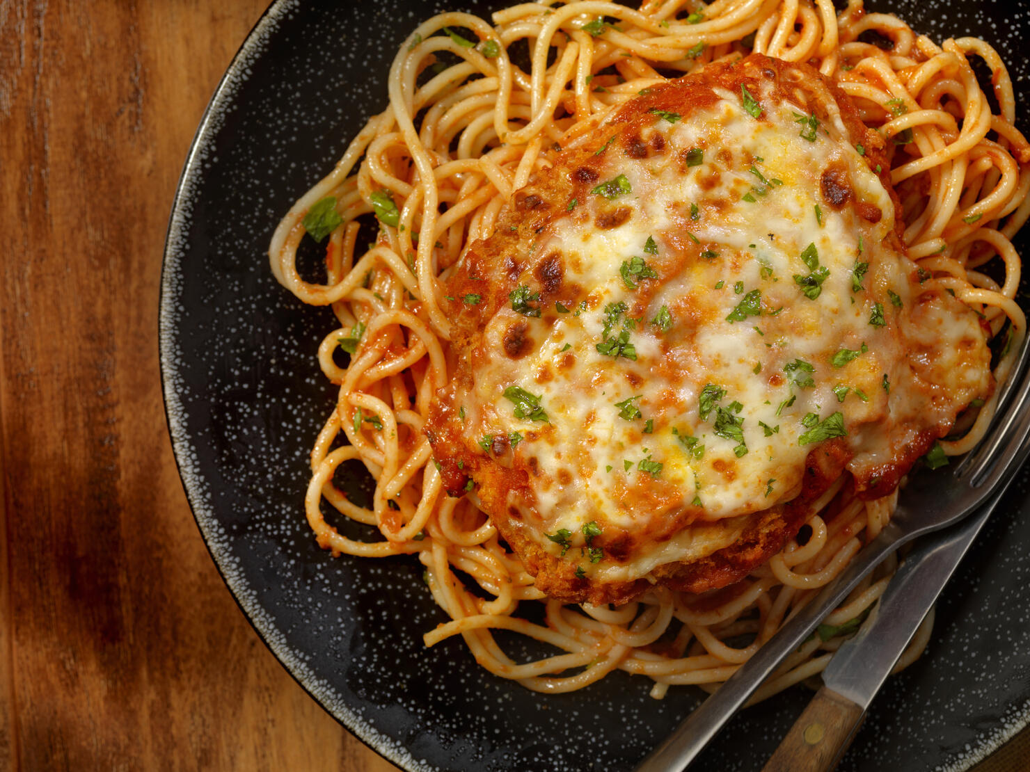 Chicken Parmesan with Spaghetti