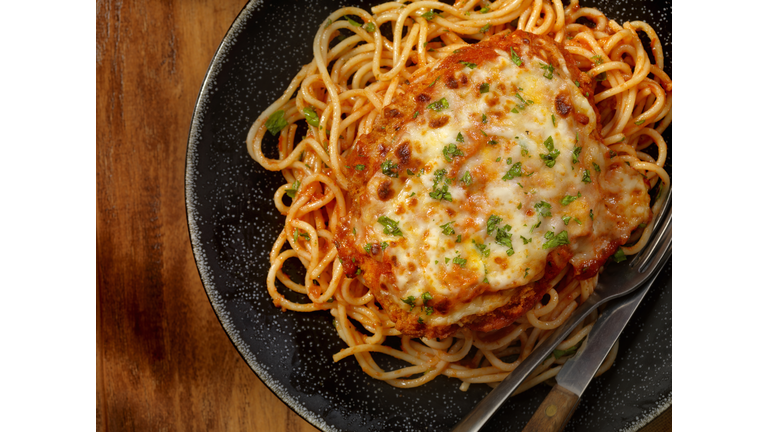 Chicken Parmesan with Spaghetti