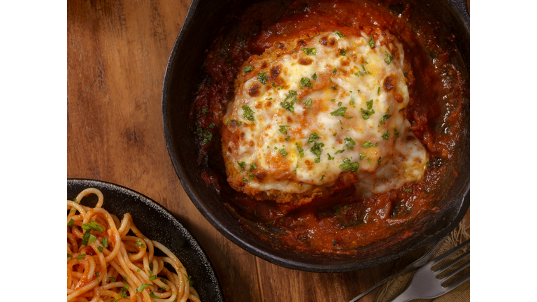 Chicken Parmesan with Spaghetti