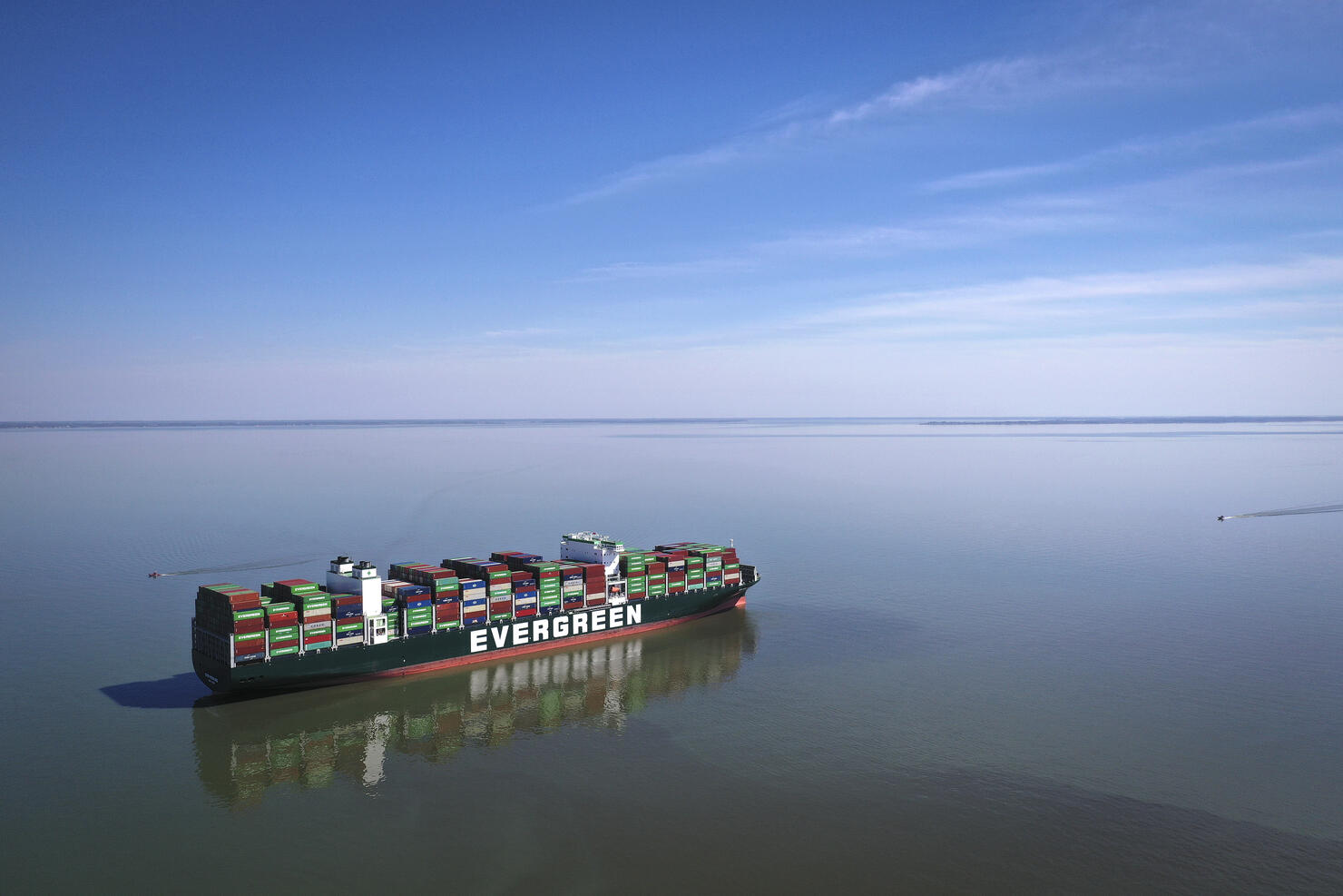 Container Cargo Ship Stuck In Chesapeake Bay