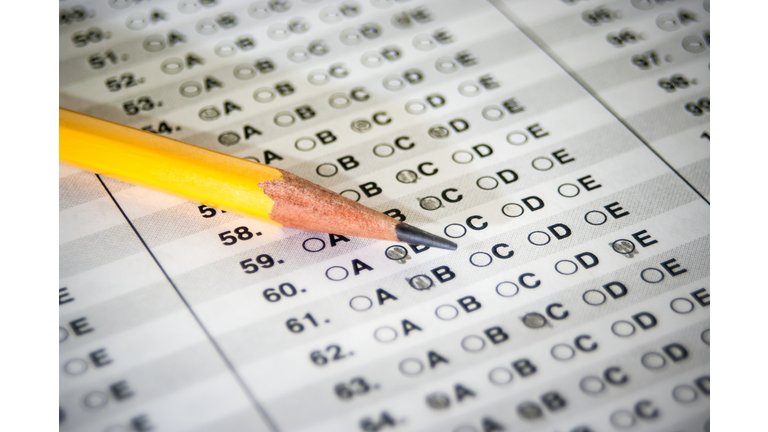 Standardized Test with Pencil