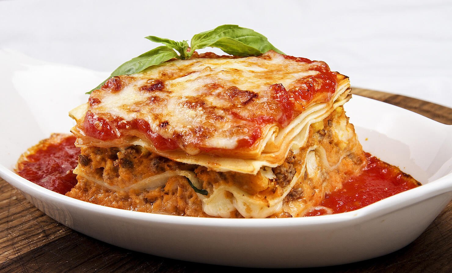 Lasagne. Traditional Italian dish