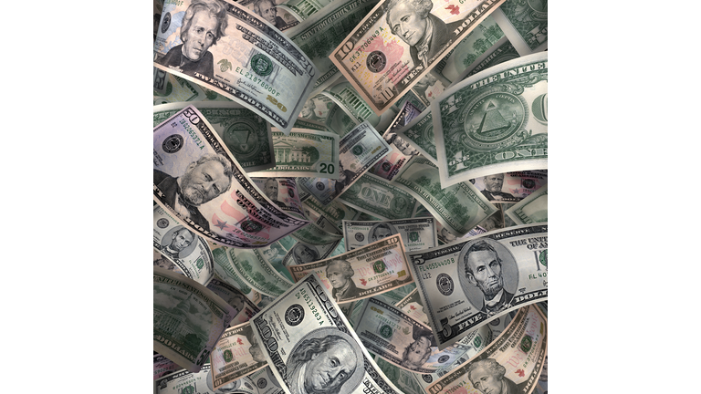 Full Sheet of American Paper Currency