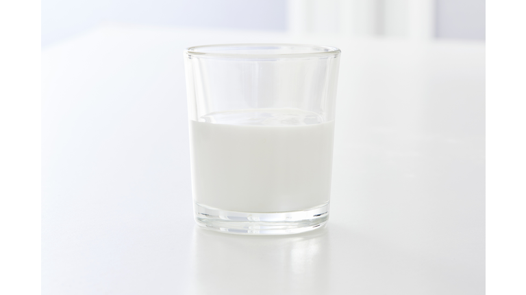 Milk of magnesia in a glass