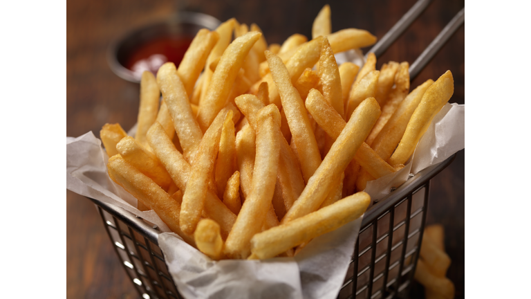 Basket of Famous Fast Food French Fries