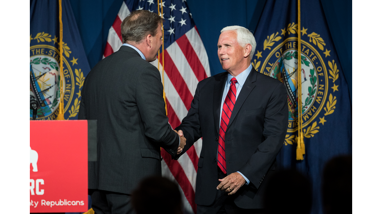 Mike Pence Addresses GOP Lincoln-Reagan Dinner In New Hampshire