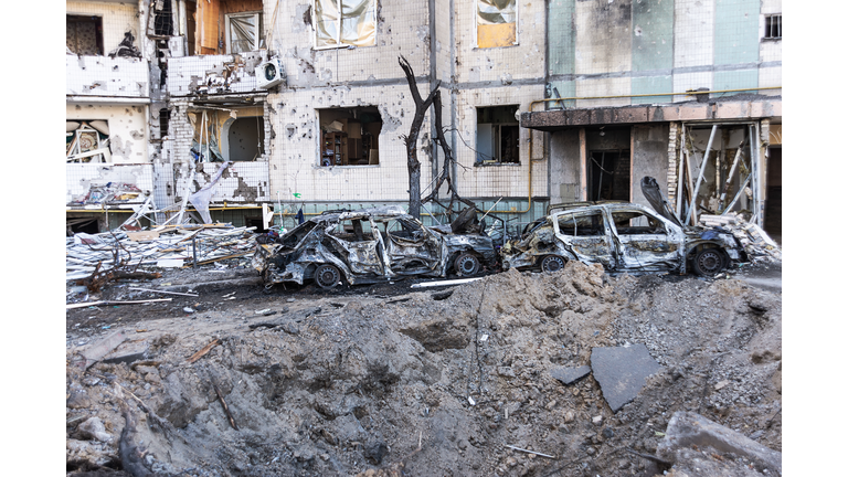 Consequences of shelling a residential building