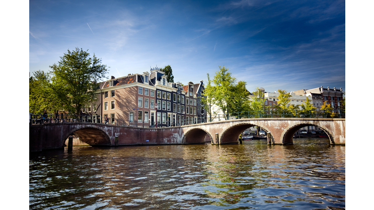Amsterdam Canal viewed from the Water