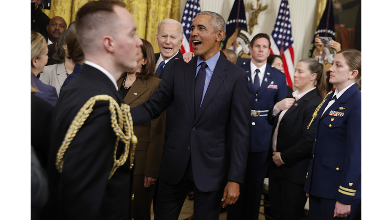 Former President Obama Joins President Biden At White House To Mark Passage Of The Affordable Care Act