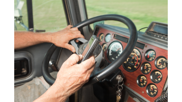 Truck Driver Using Mobile Phone