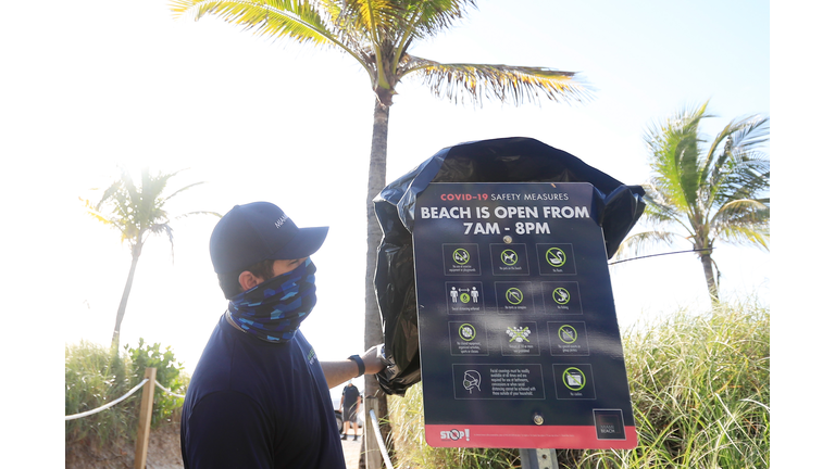Miami-Dade Beaches Reopen After Being Closed For Coronavirus Pandemic