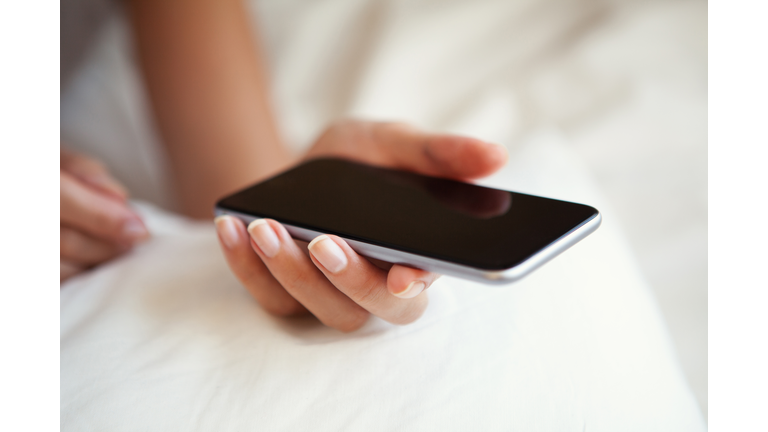 Woman using smartphone