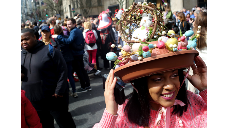 New Yorkers Don Their Wildest Hats For Annual Easter Bonnet Parade Down Fifth Avenue