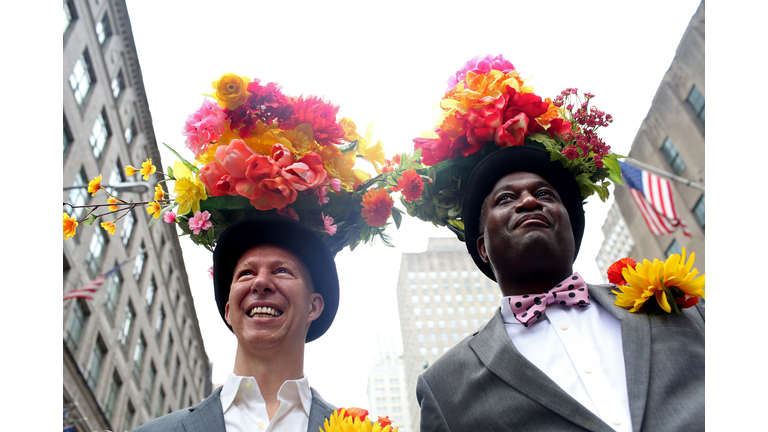 New Yorkers Don Their Wildest Hats For Annual Easter Bonnet Parade Down Fifth Avenue