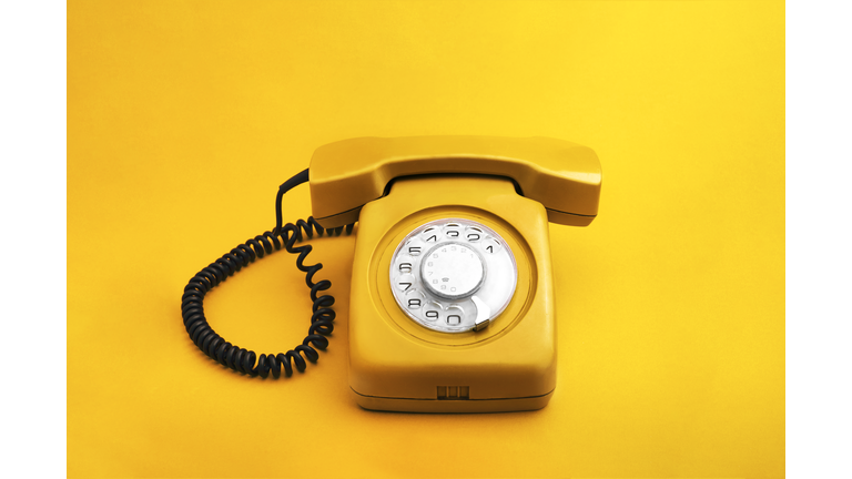 Yellow Rotary Phone