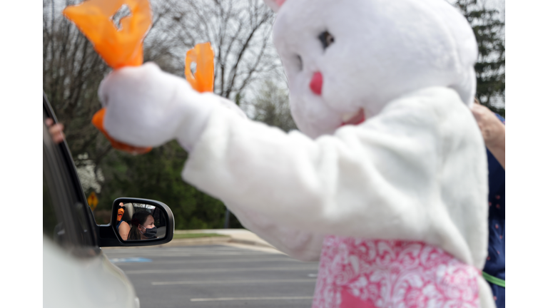 Alexandria, Virginia Holds Easter Bunny Drive Through Event