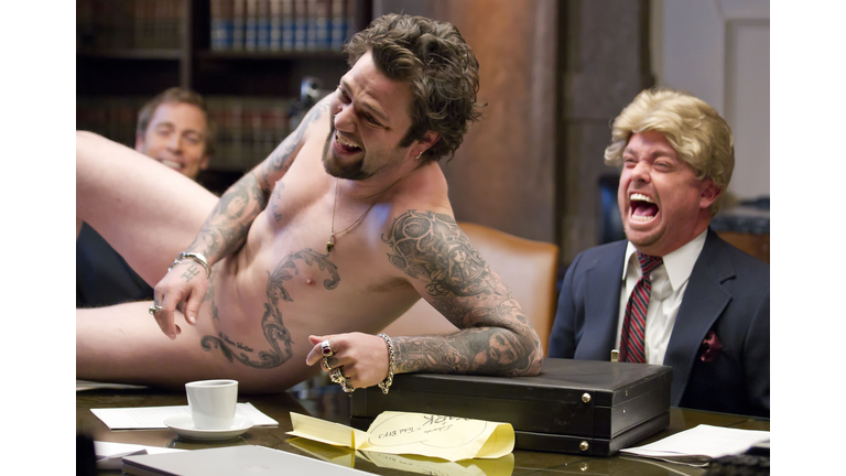 Behind The Scenes Of The Cast Of Jackass Spoofing The Best Picture Nominees For The 16th Annual Critics' Choice Movie Awards