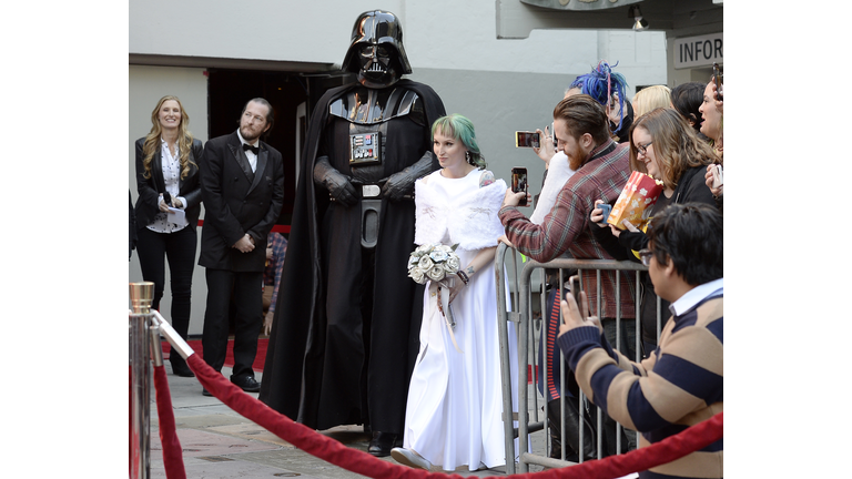 Two "Star Wars" Fans Get Married In The Forecourt Of The TCL Chinese Theatre