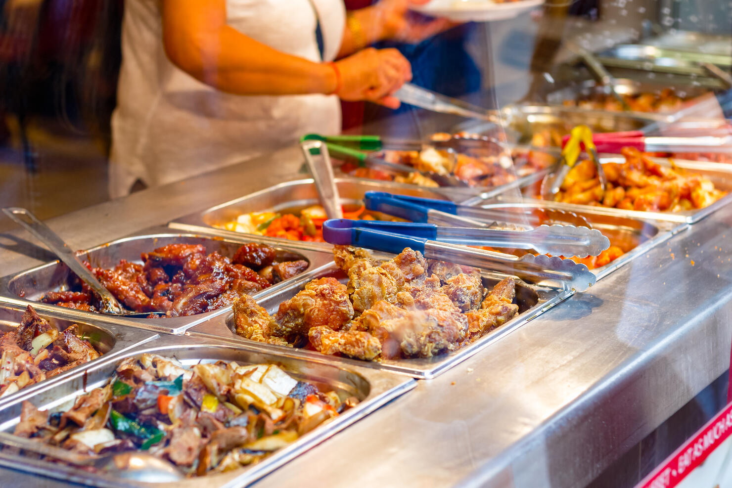 Chinese buffet restaurant in London Chinatown