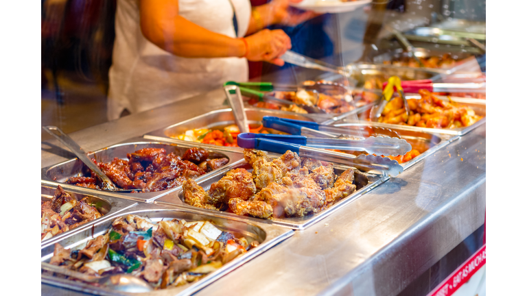 Chinese buffet restaurant in London Chinatown