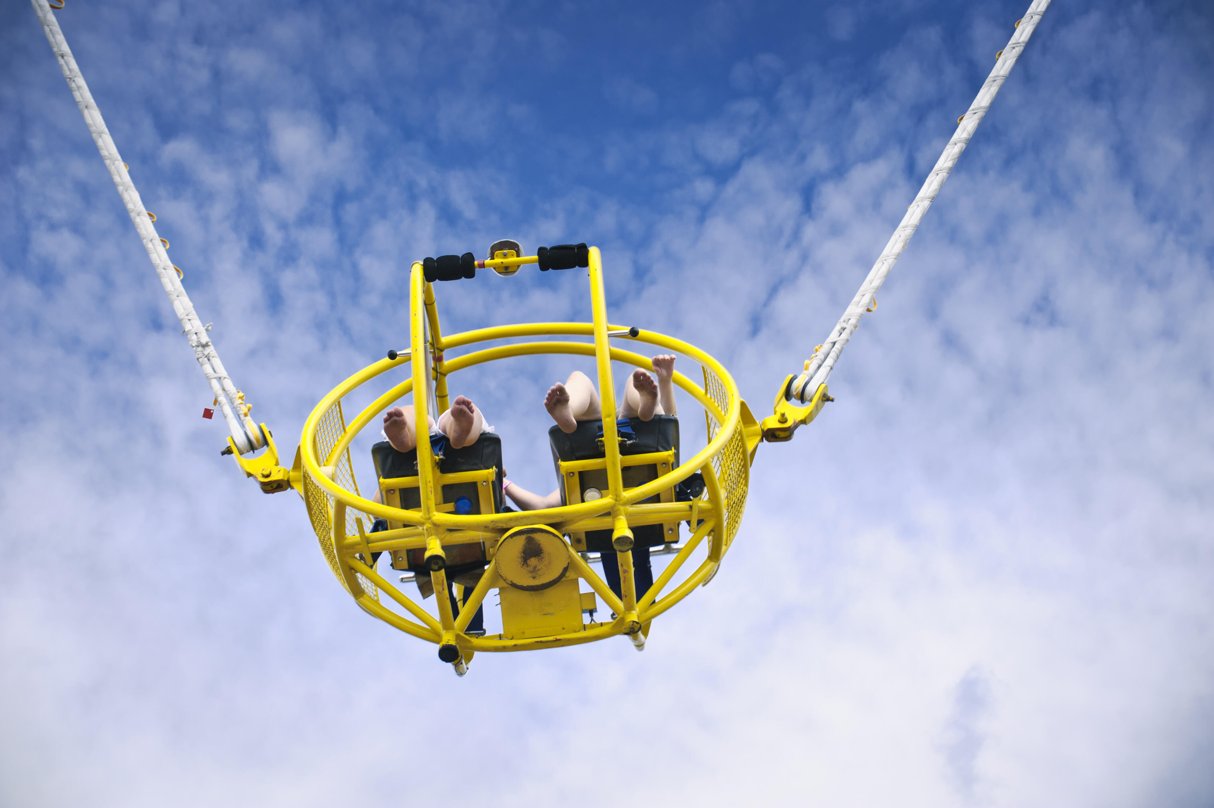 WATCH: Boys Left Dangling In The Air After Slingshot Ride Malfunctions