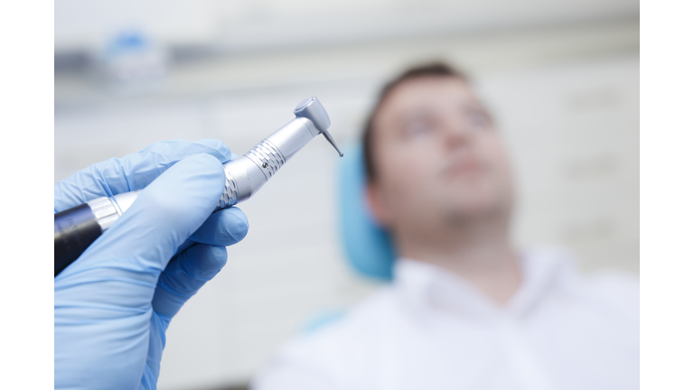 Patient at the dentist