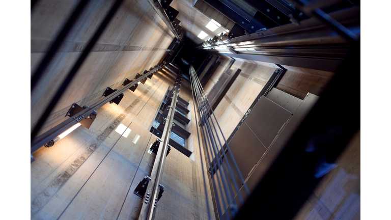 Inside an Elevator Shaft