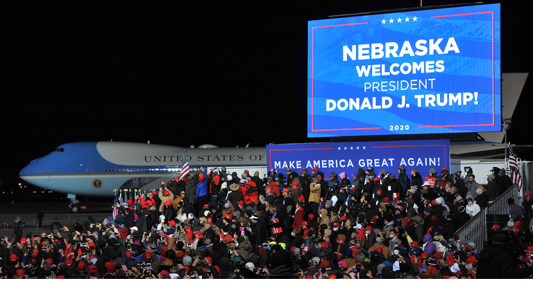 President Trump Holds Campaign Rally In Omaha