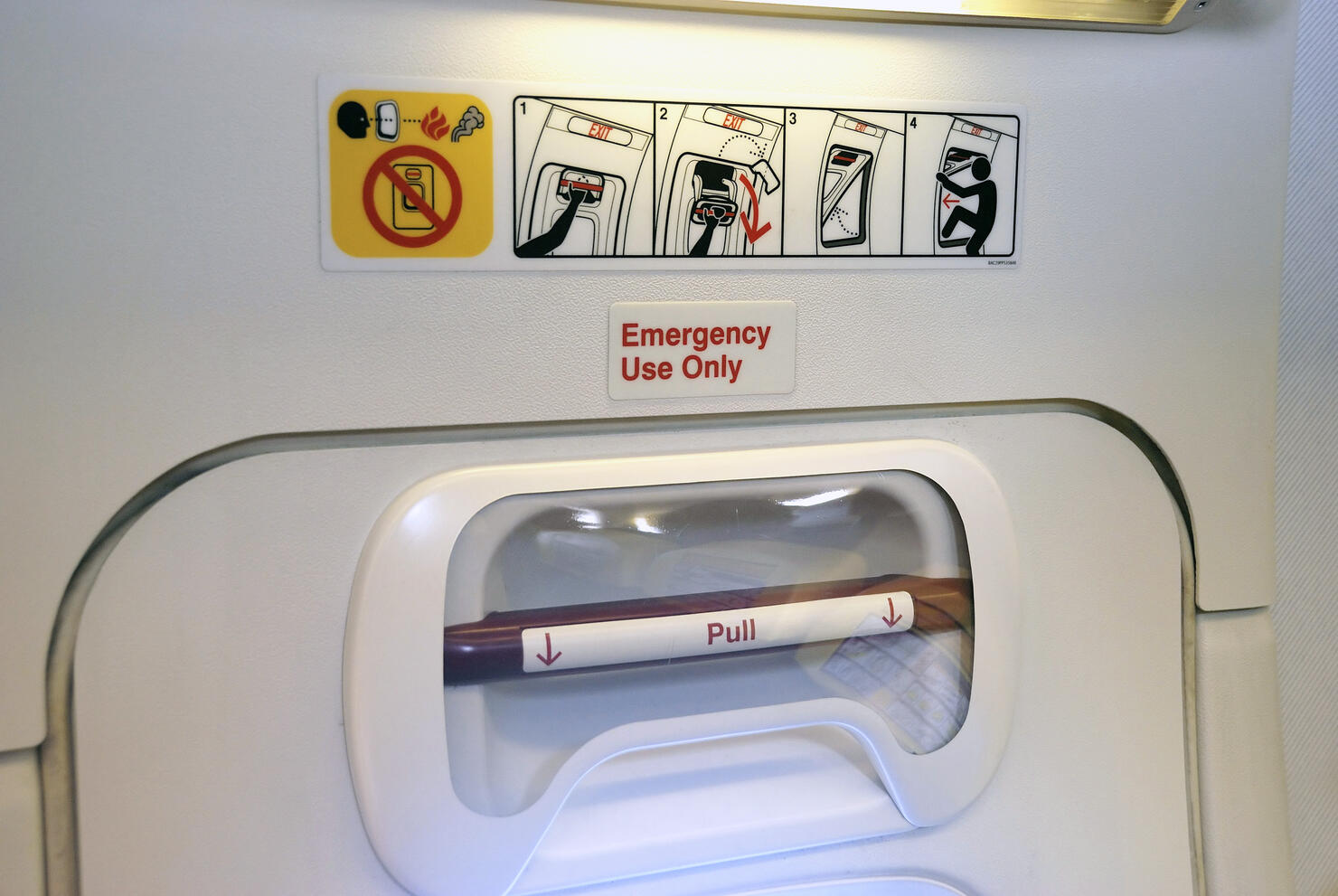 Emergency Exit in airplane