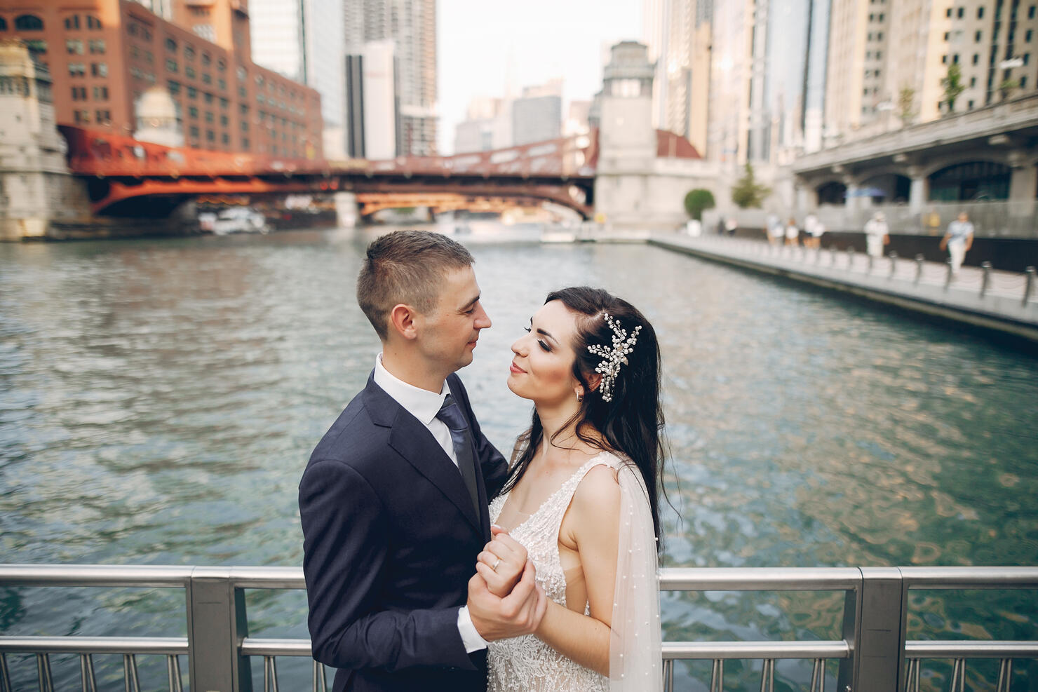Wedding in a city