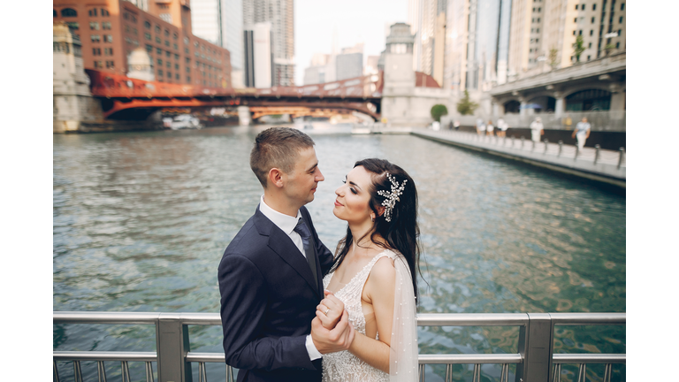 Wedding in a city