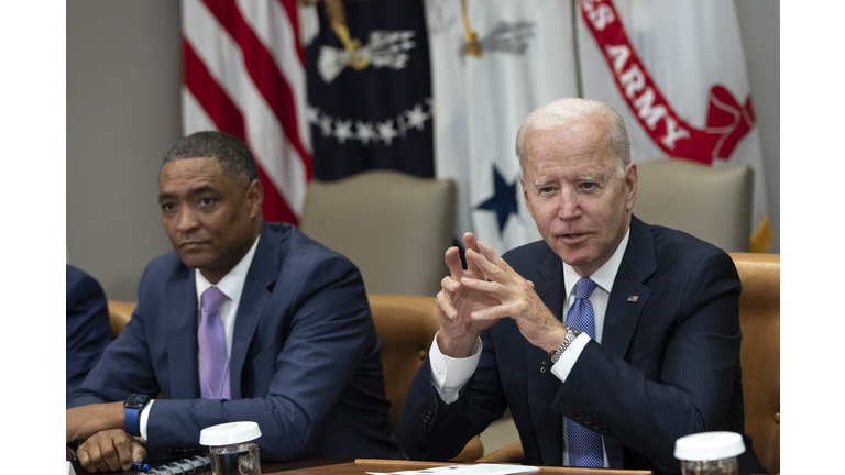 President Biden Meets With Union And Business Leaders To Discuss Infrastructure