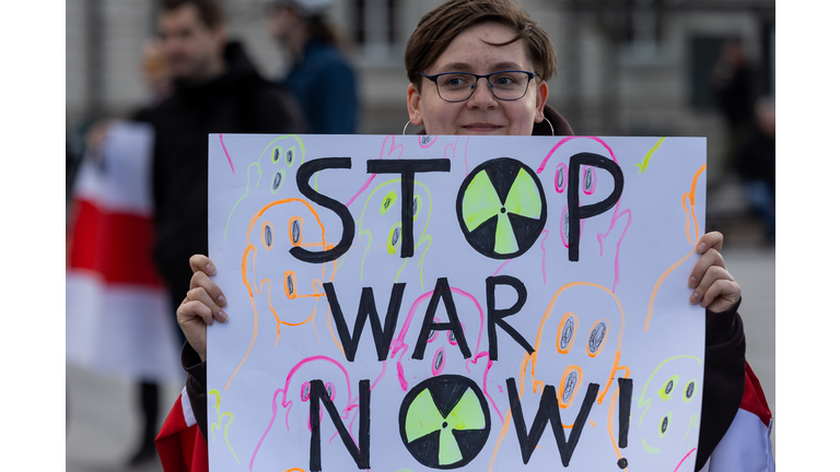 Belarusian And Lithuanians March Against Nuclear Power On 36th Chernobyl Disaster Anniversary