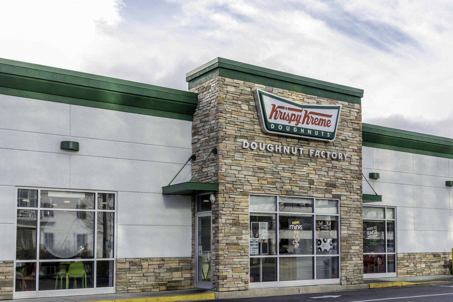 One of Krispy Kreme store in Charlotte, North Carolina, USA.