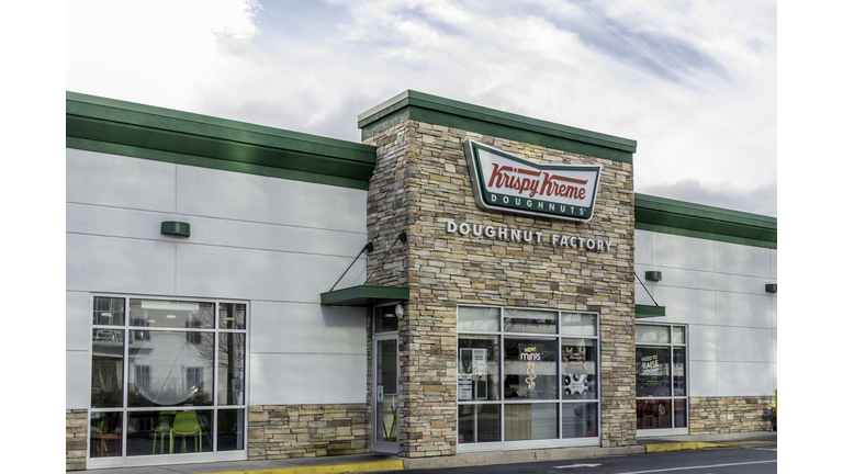 One of Krispy Kreme store in Charlotte, North Carolina, USA.