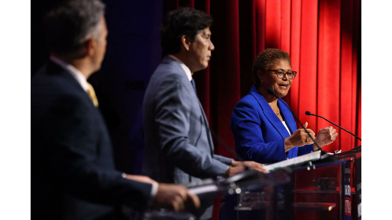 US-POLITICS-VOTE-LOS ANGELES-MAYOR-DEBATE