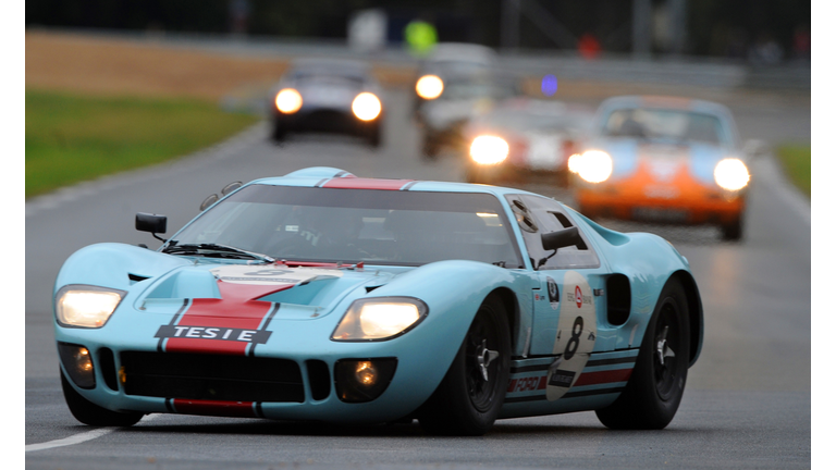 The Ford GT 40 driven by British Shaunn 