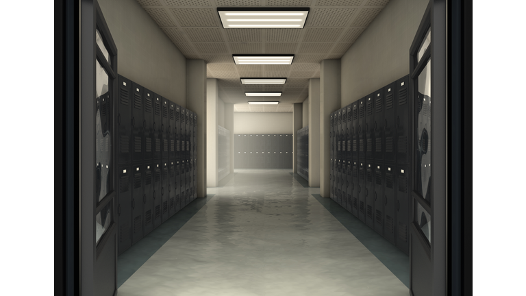 School Locker Corridor