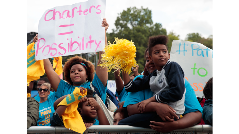 Education Activists Hold Charter School Rally In Brooklyn