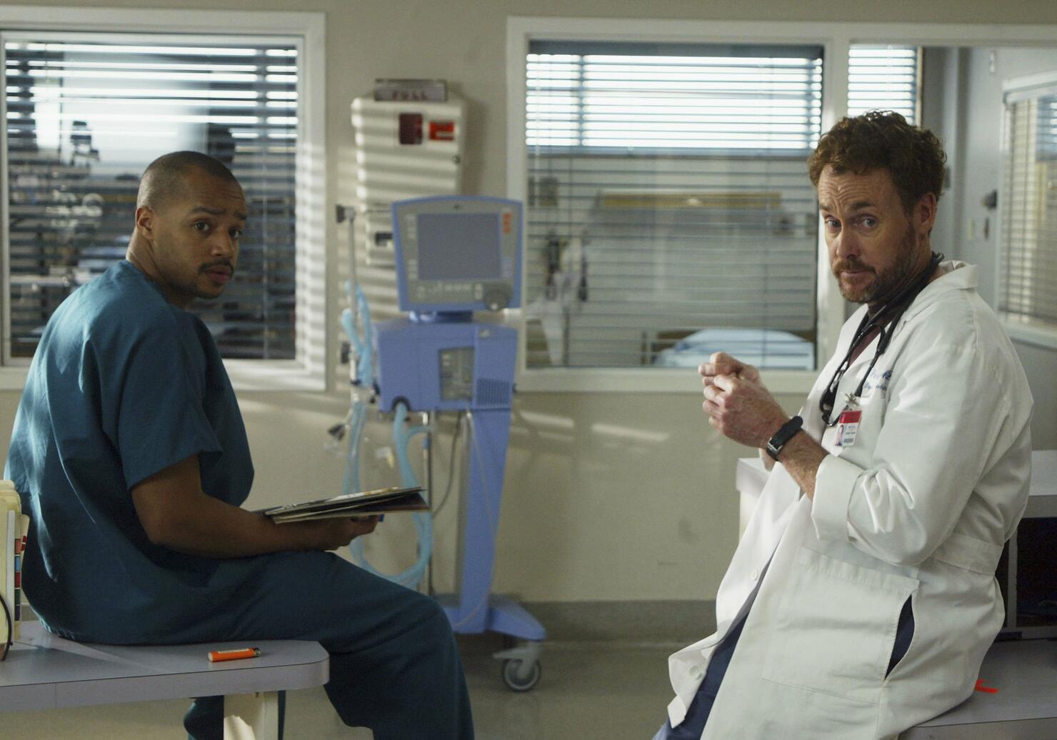 On The Set Of "Scrubs"
