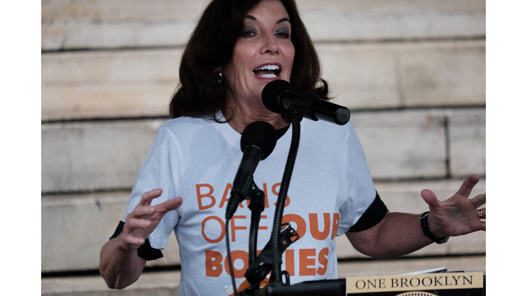 Abortion Rights Rally At Brooklyn's Borough Hall
