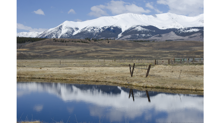 Mountain Snow Reflected