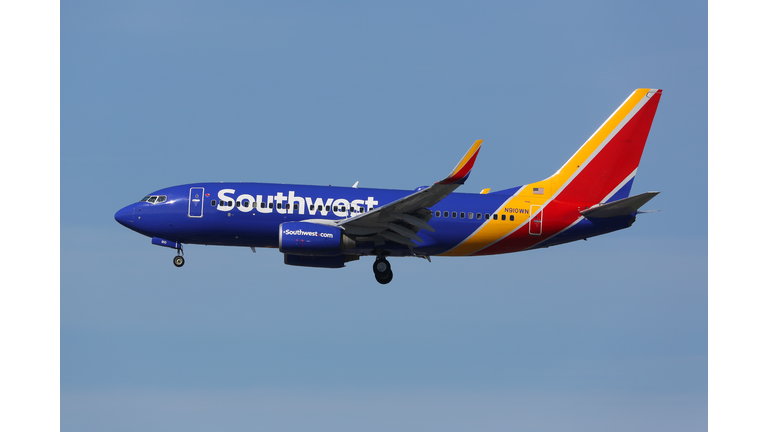 Southwest Airlines Boeing 737-700 airplane Los Angeles International Airport