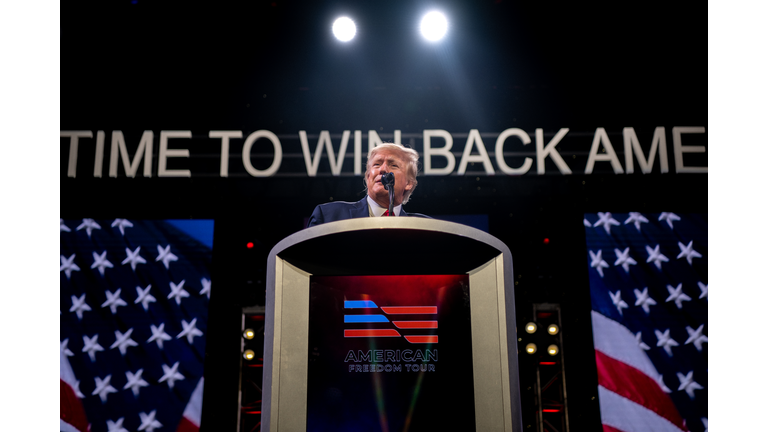 Former President Trump Joins American Freedom Tour In Austin, TX