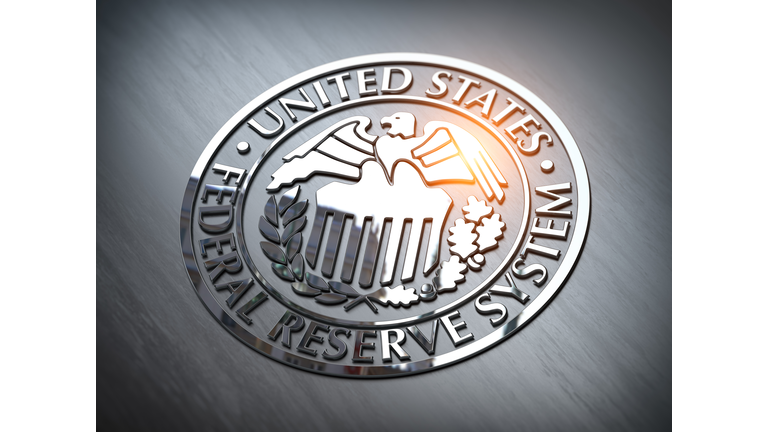 FED federal reserve of USA sybol and sign.