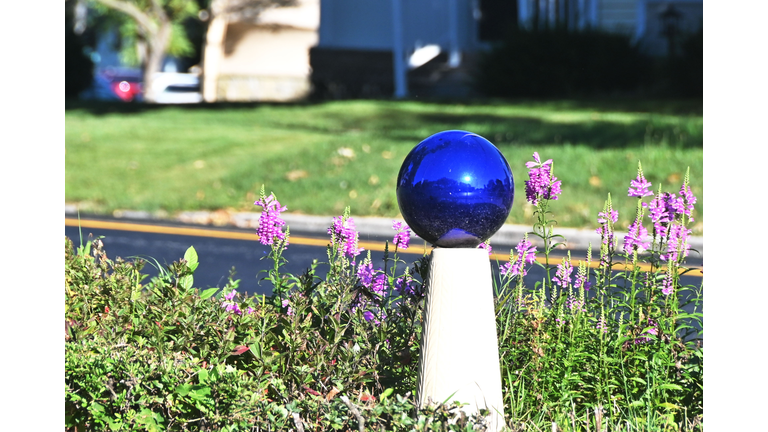 Blue Gazing Ball