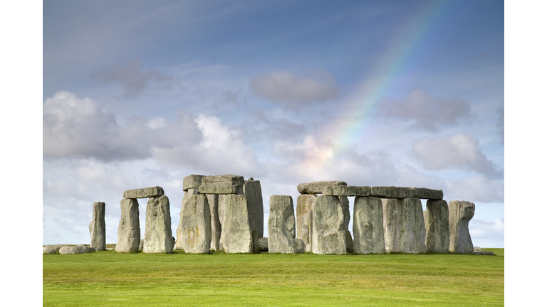 Rainbow over Stonehenge, Salisbury Plain