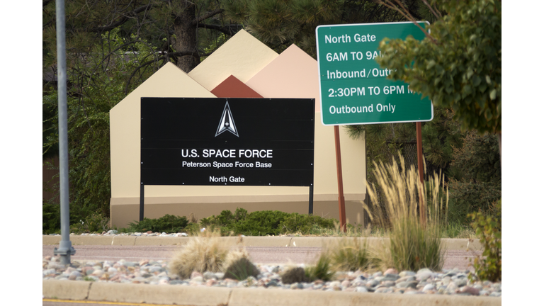 U.S. Space Force and Peterson Space Force Base signs Colorado Springs Colorado